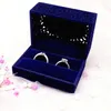 Sacchetti per gioielli Scatola per anelli in velluto Porta-anelli personalizzato per matrimonio personalizzato Regali per proposte di fidanzamento