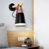 Lampada da parete Vintage Pietra Cristallo Camera da letto Luce Letto Corda Ferro Comodino Corridoio Espelho Lampara Pared