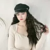Women's Hair Wigs Lace Synthetic Navy Hat Wig Integrated Black Corn Perm Head Cover Tiktok Live Broadcast Women's Long Curly Hair