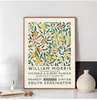 London Underground Art Nouveau Painting Wall de William Morris Canvas Print The Victoria and Albert Museum Exhibition Poster No Frame