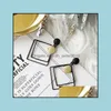 Dangle Chandelier Fashion Simple Vintage Earrings For Women Geometric Statement Dangle Drop Gold Earings 2021 Trendy Jewelry Delive Dhkex