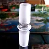 Autres Accessoires Fumeurs Bong Accessoires Fumeurs Adaptateur Verre Blanc Narguilé Connecteur Conduite D'eau Mâle Femelle 14Mm 18Mm Convertisseur M Dht2J