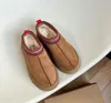 classico Stivali da neve da donna in Australia Designer Vera pelle Stivali di pelliccia pigri Fondo spesso Piattaforme invernali Scarpe Slip-on Stivaletti caldi Castagna TH