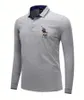 Men's Polos High Quality Cotton Polo Shirt For Men 2022 Spring And Autumn Long Sleeve Business Casual Embroidered Logo Top F