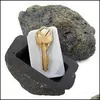 Scatole portaoggetti Contenitori Portachiavi Rock E In Stone Sicurezza Cassetta di sicurezza Organizzatore Porta Custodia Ing Ornamento da giardino per esterni Drop Delivery Hom Dhrn0