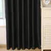 Curtain Black Red Semi Shading Solid Color Simple Soft Vertical Living Room Bedroom Comfortable