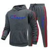 Neue männer Trainingsanzüge Druck Hoodie Set Sweatshirt Casual Sport Jogginghose Herren Trainingsanzüge Plus Größe S-3XL