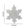 Juldekorationer 1st Clear Crystal Snowflake Hanging Decor Tree Acrylic Decorative DIY Presenttillbeh￶r