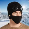 Bandanas hiver polaire chapeaux bonnets écharpe bouclier ensemble filles chaud chapeau casquette femmes tricot doux