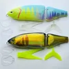 Baits Lures CF LURE Luminous Jointed Bait Floating 220mm 115g Shad Glider Swimbait Fishing Hard Body Bass Pike Painting Flaw Zum Verkauf 221111