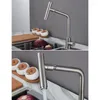 Kitchen Faucets Taps Faucet Handle 360Degree Rotatable Stainless Steel And Cold Water Mixer