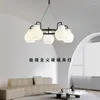 Lampadari Americano Retro Rame Vetro Led Luce Lustro Italia Paralume Lampadario da cucina Apparecchio a sospensione Lamparas