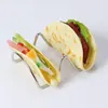 Dinnerware Sets Restaurant Iron Taco Holder Pancake Display Shelf Mexican Rack Fast Snack Stand Eggette Cooling Pizza Tools 1pcs