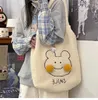 Cross Body Winter Soft Plush Tote Bag Women Cartoon Embroidery Imitation Lamb Hair Shoulder for Shopper Bolsa 221114