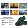Мужская обувь GAI, кроссовки на заказ, парусиновые кроссовки с ручной росписью, модные черные, зеленые, дышащие женские кроссовки с низким вырезом для прогулок, бега