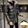 Herren Daunenparkas Teenager Winter Herren 95 Daunenjacke Stilvoller männlicher Daunenmantel Dicker warmer Mann Kleidung Marke Herrenbekleidung Warmer Parka-Mantel 221111