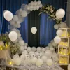 Decoração de festa Iron Circle Wedding Arch Balloon Stand com base de fundo redondo de fundo Props Decoração de aniversário