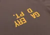 Men's T-shirts T-shirts American Fashion Galleryes Dept Letter Printing Brown Short Sleeve T-Shirt för män och kvinnor Lovers Street Half902Be4T7