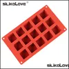 ベーキング金型シリコロブ15キャビティキューブ正方形ケーキデコレーションツール用シル金型DIYデザートMODSキッチンベーキング220601ドロップDHZH1
