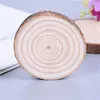 Table Mats 1 PC Natural Round Wood Coasters DIY Wooden For Home Decoration Cup Pad Tea Coffee Mug Drinks Holder Mat