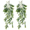 Dekorativa blommor h￤ngande vinstockar konstgjorda falska v￤gg faux l￤mnar dekorativas artificiales gr￶n murgr￶na planter gr￶nare vinstockar plast