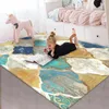 Tapis Nordic Metal Peinture Géométrie Style Salon Tapis Tatami 140x200cm Taille Chambre Chevet Tapis Velours Tapis De Sol Imprimé