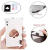 Multifunzione Multiuso Apriscatole Pocket Tool Multi Opener Card Beer Kit Spade Poker Gear Bottle Gadget Multitool Wallet FY2513