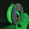 Druckerbänder, leuchtendes PLA-Filament, leuchtendes Lila, Grün, Blau, Regenbogen-Sublimation, nachtleuchtender Kunststoff für den 3D-Druck, leuchtet im Dunkeln, 221114