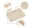 Natural Exfoliating Mesh Soap Saver Sponges Scrubbers Sisal Soap-Saver Bag Pouch Holder For Shower Bath Foaming and Dying SN207