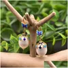 Cuelga la lámpara cuelga los pendientes naturales de agua dulce barroco perla cloisonne mariposa gota para las mujeres regalo de fiesta joyería hecha a mano dhzfb