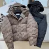 Damen Jacken Mode Parkas Daunenmantel 22AW Classica Kapuze Kurzjacke Windjacke Warm Einfach Lässig Taschen Outwear Mantel