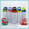 Tumblers 12Oz Sippy Cups Kinder Sublimation Tumblers Edelstahl Wasserflaschen Double Insated Vakuum Trinkbecher Drop Lieferung 2 Dh81G