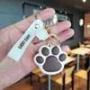 Keychains nieuwe mode schattige cartoon kat poot poppen decoratie sleutelhanger creatief klein geschenk mobiele telefoon schoolbag auto hanger fun Keychain T220909