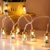 Strings 2m/6,5 pés 10 luminosas de árvore de Natal com garrafa de vidro de vidro desejando luminárias de luz de fada para festa externa em interior quente