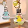 Keychains Cute Fashionable Unicorn Anime Doll Keychain Acrylic Creative Light Bulb Charm Keychain Couple Gift Bag Mobile Phone Keychain T220909