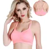 Traje de yoga cómodo estiramiento sin anillo de acero sujetador deportivo de secado rápido correas de belleza sexy espalda cruzada ropa interior sin costuras