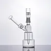 Szklana rura mini klasyczne recykling ciasta Brilliance rurki palenia rury wodne Bong Bubbler z 14,4 mm stawem męskim