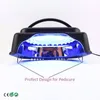 Séchoirs à ongles 15S Lampe LED sans fil à séchage rapide 64W LCD Machine de polymérisation permanente avec poignée portable UV Pédicure Manucure Four à polir 221031