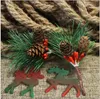 DIY Crystal Epoxy Resin Series Christmas Mold Christmas Elk Kichain Ornament Silicone Moldes