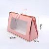 Present Wrap High Quality Portable Flower Box Stor blomsterförpackning Packaging Arrangement Vase Wedding Decor Foldbara papperspåsar