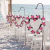 Fleurs décoratives en forme de coeur Rose porte tenture murale guirlande rêve fête de mariage bureau décoration de la maison bébé douche nuptiale célibataire