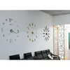 Horloges murales 3D grande horloge miroir autocollants lumineux bricolage numérique silencieux montre à Quartz maison salon Table décor