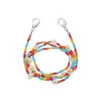 Catene per occhiali con perline di fiori colorati Catena Moda Daisy Maschera anti-smarrimento Ragazze Donna Collares