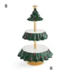 Décorations De Noël Décorations De Noël Snack Stand Plateau De Service De Nourriture Porte-Cupcake Bol Table Rack Party Drop Delivery Accueil Ga Dhzmv