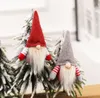 Julhandgjorda svenska gnome skandinaviska Tomte Santa Nisse Nordic Plush Elf Toy Table Ornament Xmas Tree Decorations SN222