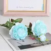 Decoratieve bloemen 3 hoofden pioen kunstmatige zijden roos nep voor bruiloft decoratie diy ambachtelijke woonkamer thuis tafel decor val