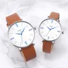 Relojes de pulsera YAZOLE Simple para hombres y mujeres Reloj de cuarzo Amantes de la correa