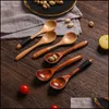 Colheres de madeira colher de madeira bambu utensil utensília de sorvete de chá de chá de chá de chá de mesa de mesa de mesa de cozinha de cozinha de colméia de cozinha 2 75lj d3 d dhgrd