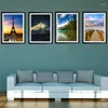 Wall Stickers Beautiful Scenery In Pvc Po Frame Sticker For Office Living Room Bedroom Home Decoration Mural Art 3d View Decal