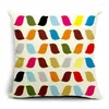 Pillow Modern Colorful Geometric Tree Decorative Geometry Throw For Sofa Seat Chair Car S 18x18 Customizable